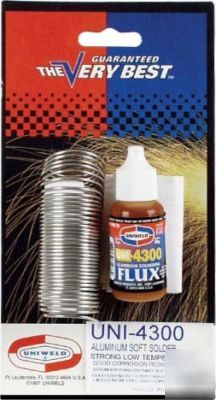 Aluminum soft solder & flux kit 