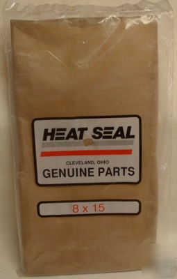 Heat seal 8 x 15 teflon meat produce wrap station cover