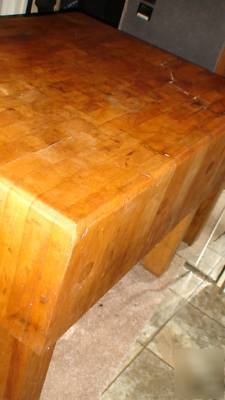 1890â€™s era professional butchers block (actual butcher 