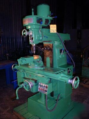 9â€ x 35â€ jet vertical milling machine; power feeds