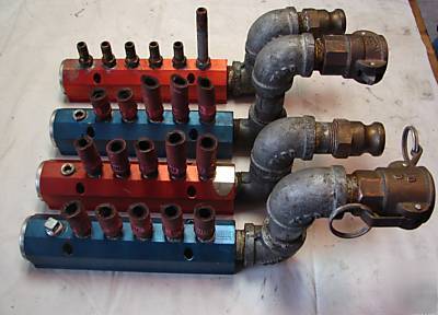 Cito inline heating cooling manifolds lot of 4