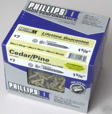 10 lbs of phillips ii cedar/pine 1-5/8