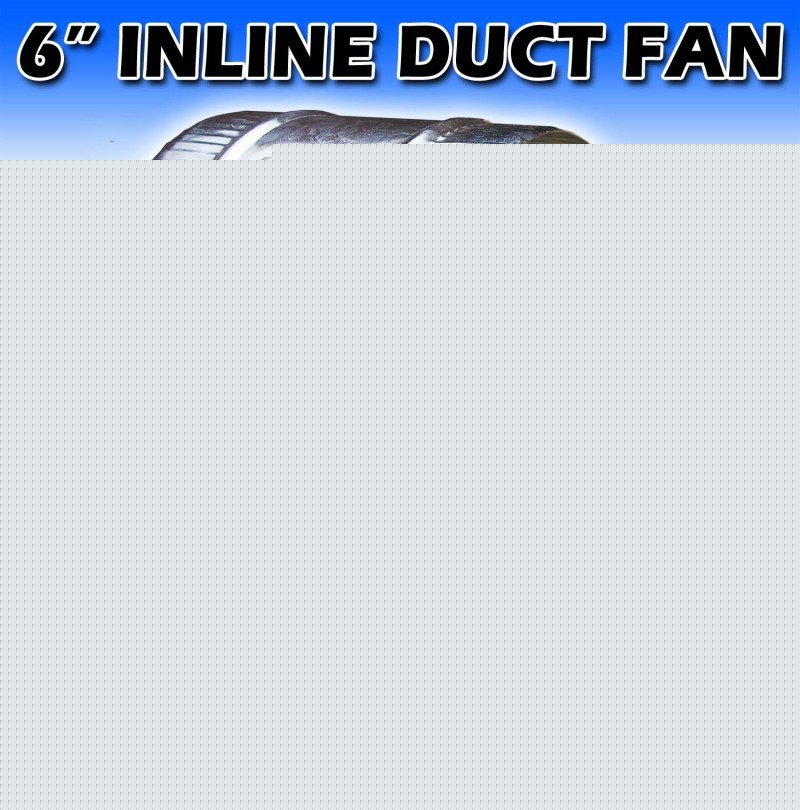 6 inch inline duct fan exhaust booster blower cool air 