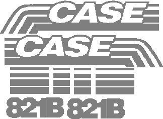 Case backhoe, dozer, excavator, skid loader decal sets