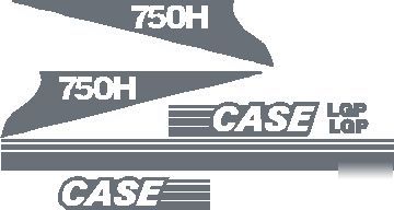 Case backhoe, dozer, excavator, skid loader decal sets