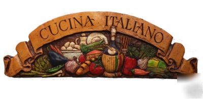 Cucina italiano kitchen & restaurant decor tuscan sign 
