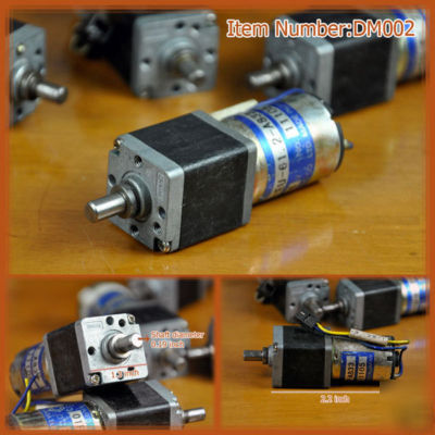 DM002- dc 24V tsukasa gear motor 61.2/1 gear 62.6 rpm