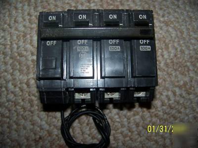 Ge THQB32100 TQSTA1 shunt trip 100 a 3P circuit breaker