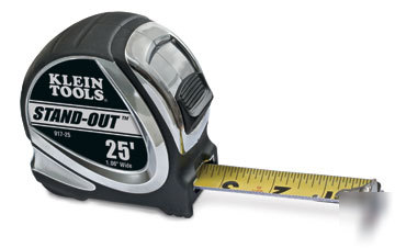 Klein 917-25 stand-out 25' power return tape rule