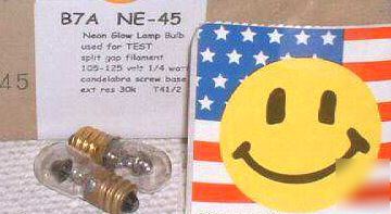Ne-45*NE45*(B7A)hickok test short indicator bulb nos X2