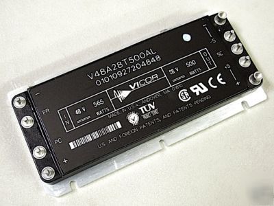 New 1 vicor(V48A28T500AL)48VDC in / 28VDC out.