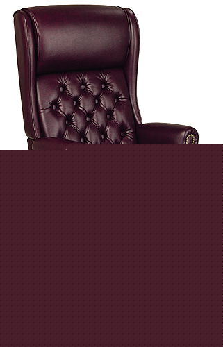 New jamestown oxblood vinyl high wing back desk chairs