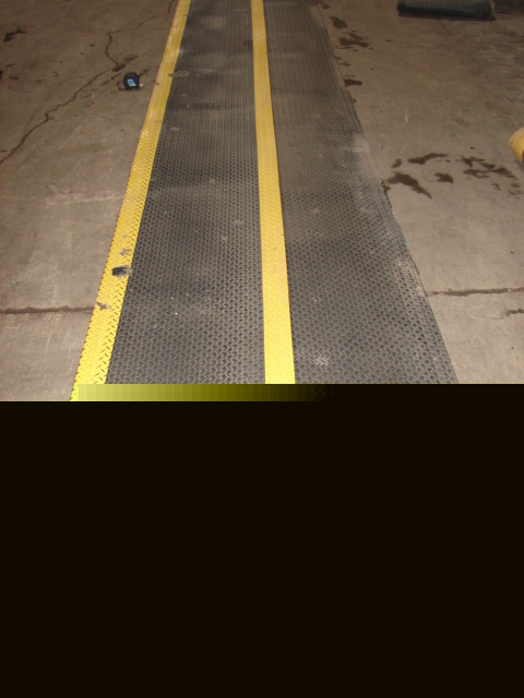 230 ft. of antifatigue matting mat black & yellow