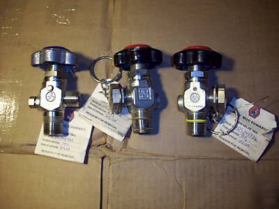 3 boc edwards valves 098417 CGA330 12N pc