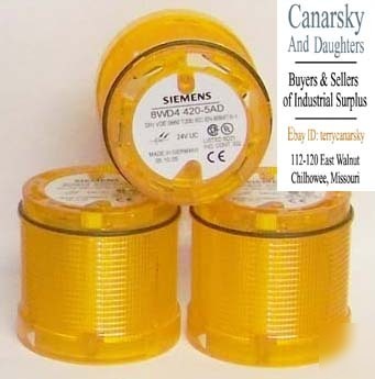 1 siemens 8WD4 420-5 led yellow signal column light 