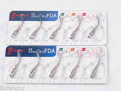 10 pcs scaling tips scaler mixed size ems satelec