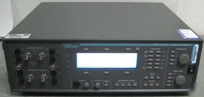 Audio precision ats-1 - self contained audio analyzers