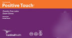 Cardinal positive touch latex exam gloves size large