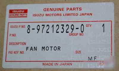 Honda passport 99-02 blower motor in oem original box