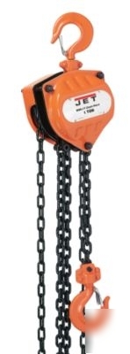 Jet smh-1T-15, 1 ton, hand chain hoist, 15' lift 101705