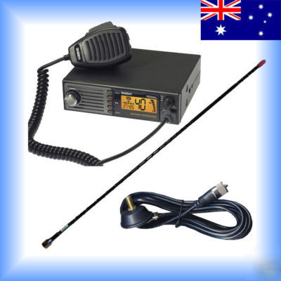 New uniden PRO630XL 27MHZ am cb radio 40 ch + antenna