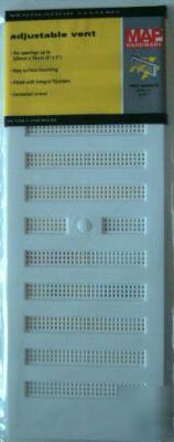 White plastic adjustable air vent 9