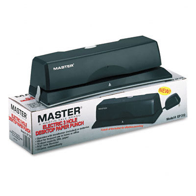 10-sheet electric operated 3-hole punch 9/32