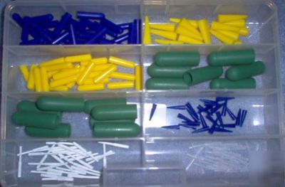 168 pcs powder coating masking plugs + caps 7 sizes