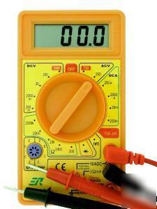 2 lot economy digital multimeter dmm volt-ohm meter vom