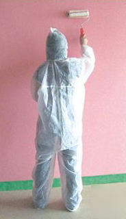 5 x disposable coveralls protective diy overall paint 