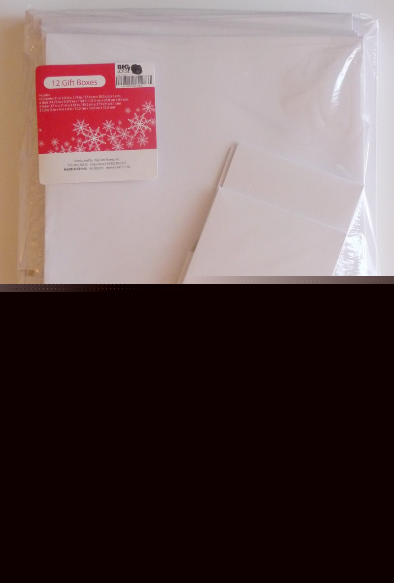 60 white retail gift boxes 11 x 8 14 x 9 17 x 11 4 x 4