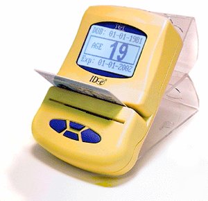 Age verification magnetic reader id-e