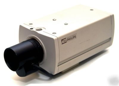 Bosch philips adt 330/21 b&w security camera & lens