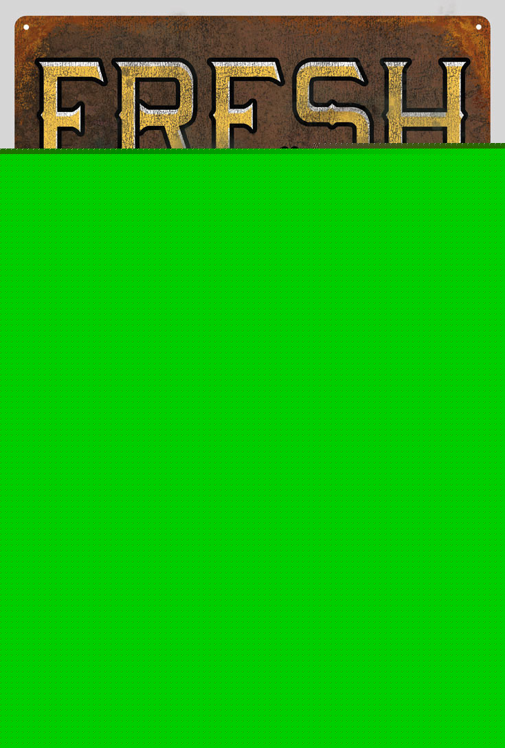Fresh brown eggs chicken farmer market decor sign VDC24