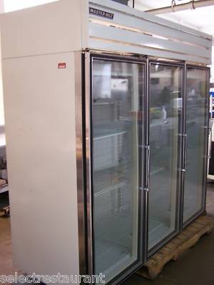 Master-bilt tmg-74 3 door glass merchandiser cooler