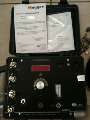 New megger dlro - digital low resistance meter 247002 * *