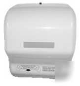 New white hands-free auto-cut roll towel dispense