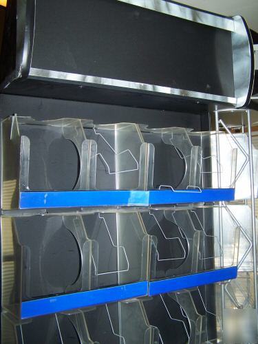 Professional dvd corner display unit case retail