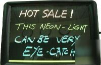 A3 size neon effects menu writing board US3