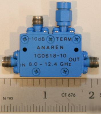 Anaren 1G0618-10 in-line directional coupler 8-12.4 ghz