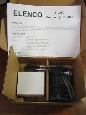 Elenco f-2850 frequency counter wireless bug finder