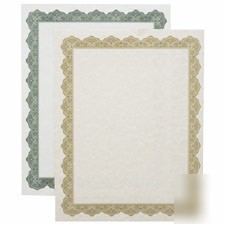 Parchment paper certificates 8-1/2 x 11 optima gold b