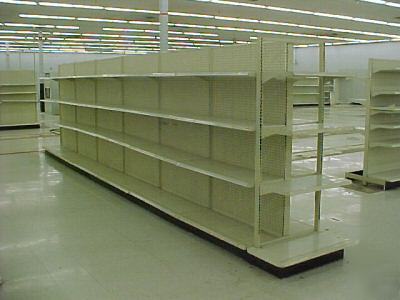 Store shelving gondola 4 ft sections used