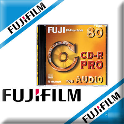 3X fujifilm audio cdr 700MB blank discs cd-r cd fuji 3