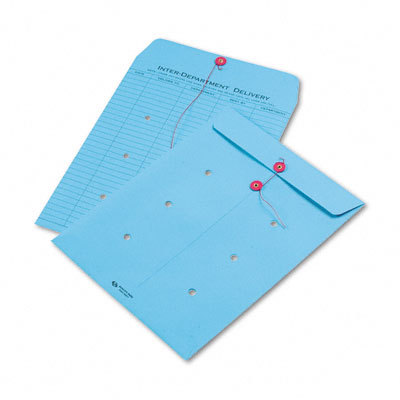 Colored paper string & button envelope BLUE100/carton