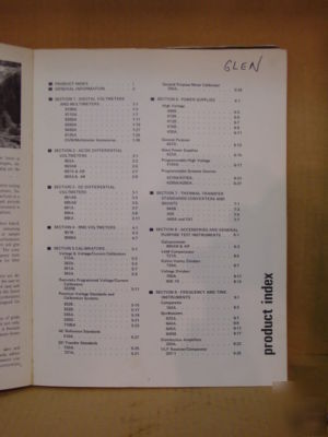 Fluke vintage 1971 test & measurement catalog 196 pages