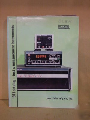 Fluke vintage 1971 test & measurement catalog 196 pages