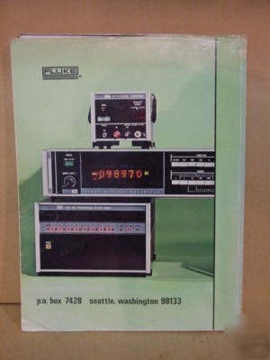 Fluke vintage 1971 test & measurement catalog 196 pages