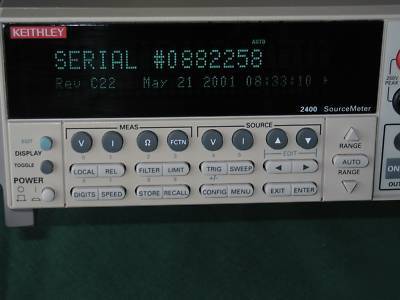 Keithley 2400 source meter with manuals