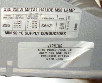Lot of 15 ceiling light metal halide fixture warehouse